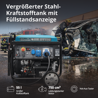 Benzin-Generator "Könner & Söhnen" KS 15-1E ATSR – Ansicht 4