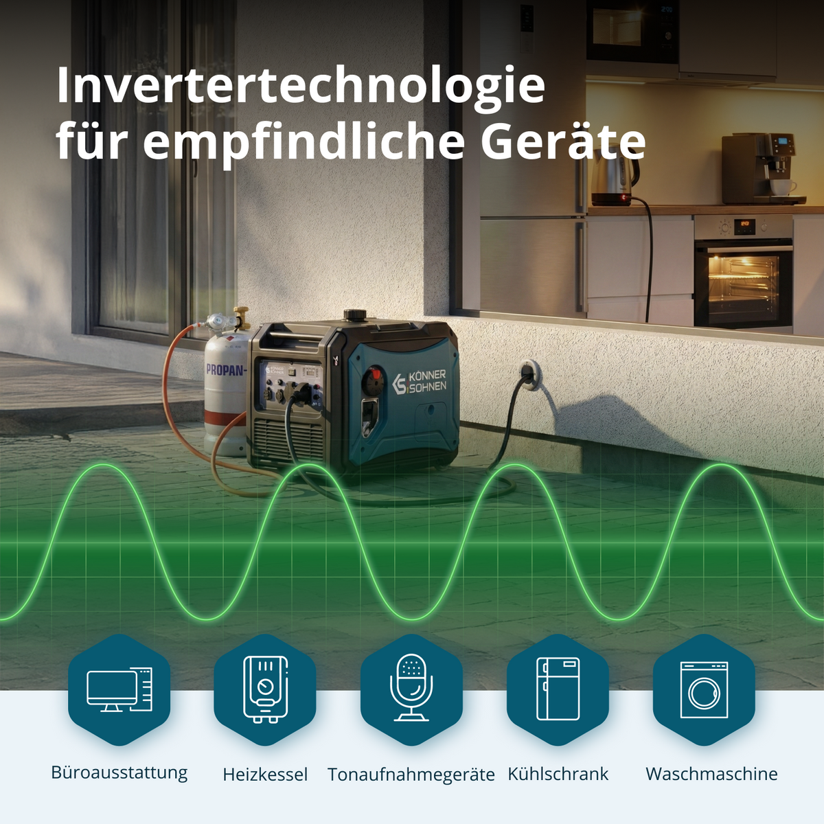 LPG/Benzin-Inverter-Generator KS 4000iEG S – Ansicht 8