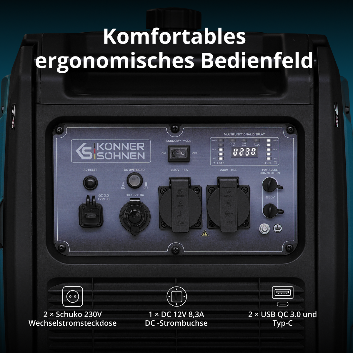 LPG/Benzin-Inverter-Generator KS 4000iEG S – Ansicht 9