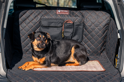 foryou® Auto Kofferraumschoner inkl. Hunde Kühldecke - Wasserabweisend und Kratzfest - Premium Qualität - universal