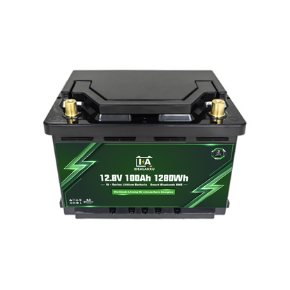 Idealakku IA-12-100-MINI LiFePO4 Batterie 12.8 V 100 Ah mit Bluetooth & Smart BMS