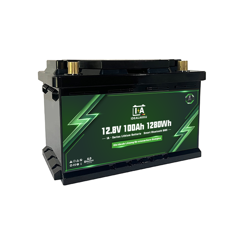 Idealakku IA-12-100-MINI LiFePO4 Batterie 12.8 V 100 Ah mit Bluetooth & Smart BMS
