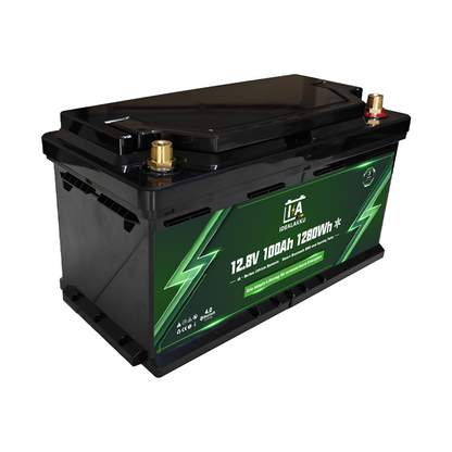Idealakku IA-12-100 LiFePO4 Batterie 12.8 V 100 Ah mit Bluetooth & Smart BMS
