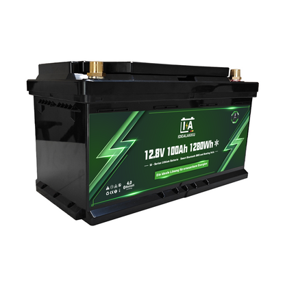 Idealakku IA-12-100H LiFePO4 Batterie 12.8 V 100 Ah mit Bluetooth & Smart BMS mit Heizung