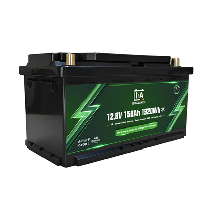 Idealakku IA-12-150 LiFePO4 Batterie 12.8 V 150 Ah mit Bluetooth & Smart BMS