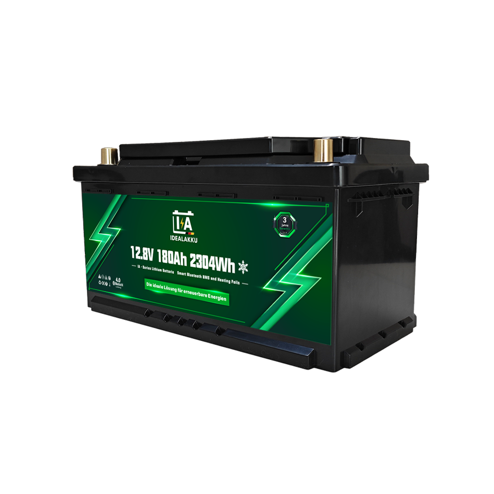 Idealakku IA-12-180H LiFePO4 Batterie 12.8 V 180 Ah mit Bluetooth & Smart BMS mit Heizung
