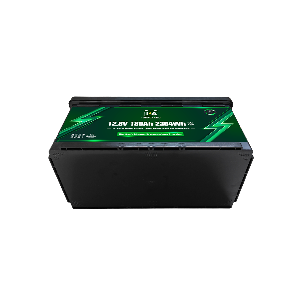 Idealakku IA-12-180H LiFePO4 Batterie 12.8 V 180 Ah mit Bluetooth & Smart BMS mit Heizung