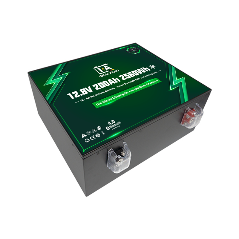 Idealakku IA-12-200H LiFePO4 Batterie 12.8 V 200 Ah mit Bluetooth & Smart BMS mit Heizung