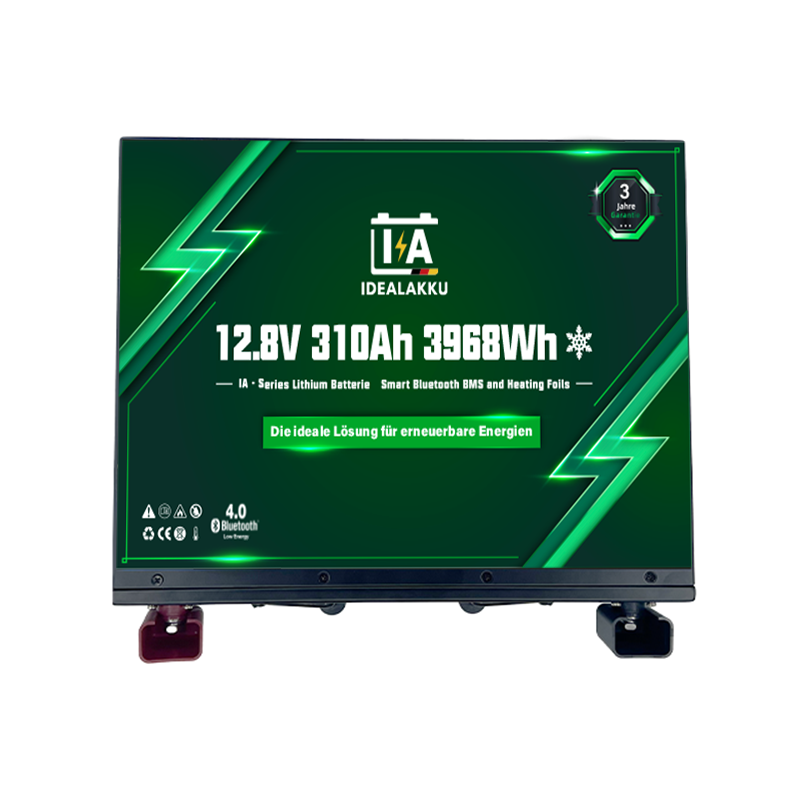 Idealakku IA-12-310H LiFePO4 Batterie 12.8 V 310 Ah mit Bluetooth & Smart BMS mit Heizung