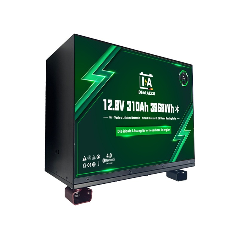 Idealakku IA-12-310H LiFePO4 Batterie 12.8 V 310 Ah mit Bluetooth & Smart BMS mit Heizung