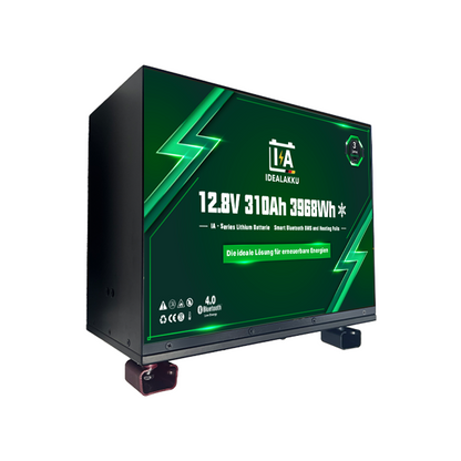Idealakku IA-12-310H LiFePO4 Batterie 12.8 V 310 Ah mit Bluetooth & Smart BMS mit Heizung