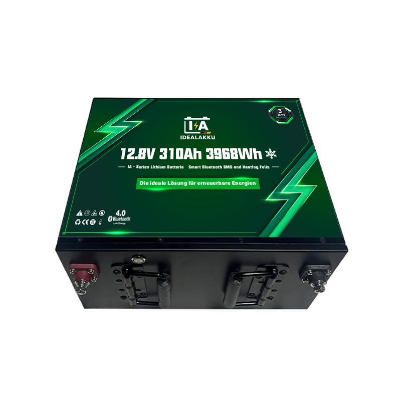 Idealakku IA-12-310H LiFePO4 Batterie 12.8 V 310 Ah mit Bluetooth & Smart BMS mit Heizung