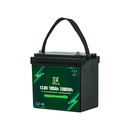 Idealakku IB-12-100-MINI LiFePO4 Batterie 12.8 V 100 Ah mit Bluetooth & Smart BMS