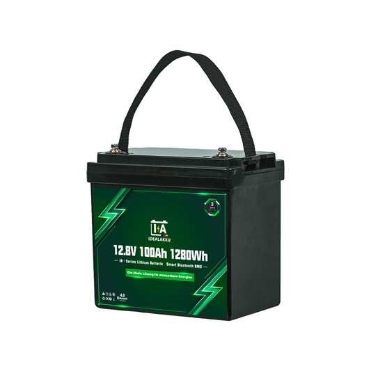 Idealakku IB-12-100-MINI LiFePO4 Batterie 12.8 V 100 Ah mit Bluetooth & Smart BMS