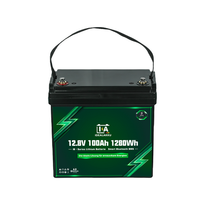 Idealakku IB-12-100-MINI LiFePO4 Batterie 12.8 V 100 Ah mit Bluetooth & Smart BMS