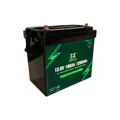 Idealakku IB-12-100-MINI LiFePO4 Batterie 12.8 V 100 Ah mit Bluetooth & Smart BMS