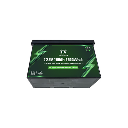 Idealakku IB-12-150H LiFePO4 Batterie 12.8 V 150 Ah mit Bluetooth & Smart BMS mit Heizung