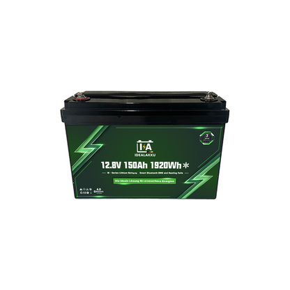 Idealakku IB-12-150H LiFePO4 Batterie 12.8 V 150 Ah mit Bluetooth & Smart BMS mit Heizung