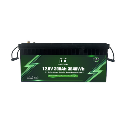 Idealakku IB-12-300 LiFePO4 Batterie 12.8 V 300 Ah mit Bluetooth & Smart BMS