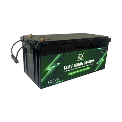 Idealakku IB-12-300 LiFePO4 Batterie 12.8 V 300 Ah mit Bluetooth & Smart BMS