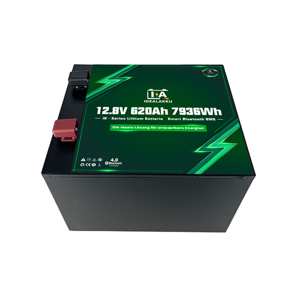 Idealakku IB-12-620 LiFePO4 Batterie 12.8 V 620 Ah mit Bluetooth & Smart BMS