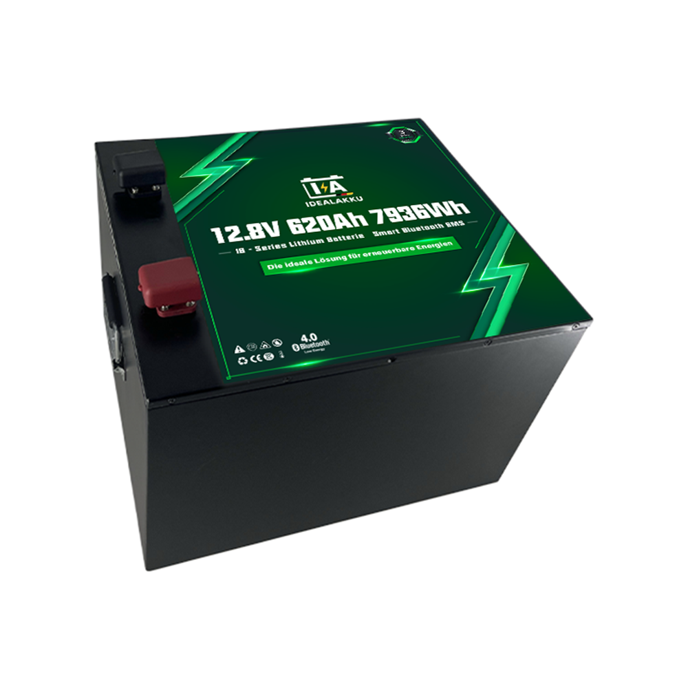 Idealakku IB-12-620 LiFePO4 Batterie 12.8 V 620 Ah mit Bluetooth & Smart BMS