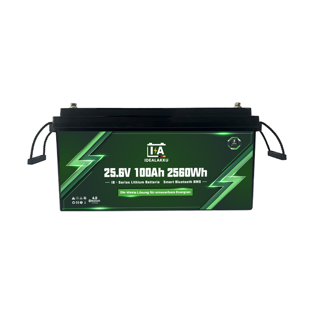 Idealakku IB-24-100H LiFePO4 Batterie 25.6 V 100 Ah mit Bluetooth & Smart BMS mit Heizung