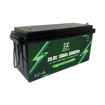 Idealakku IB-24-100H LiFePO4 Batterie 25.6 V 100 Ah mit Bluetooth & Smart BMS mit Heizung