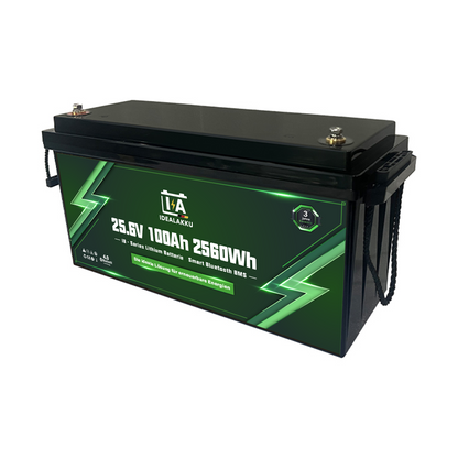 Idealakku IB-24-100H LiFePO4 Batterie 25.6 V 100 Ah mit Bluetooth & Smart BMS mit Heizung