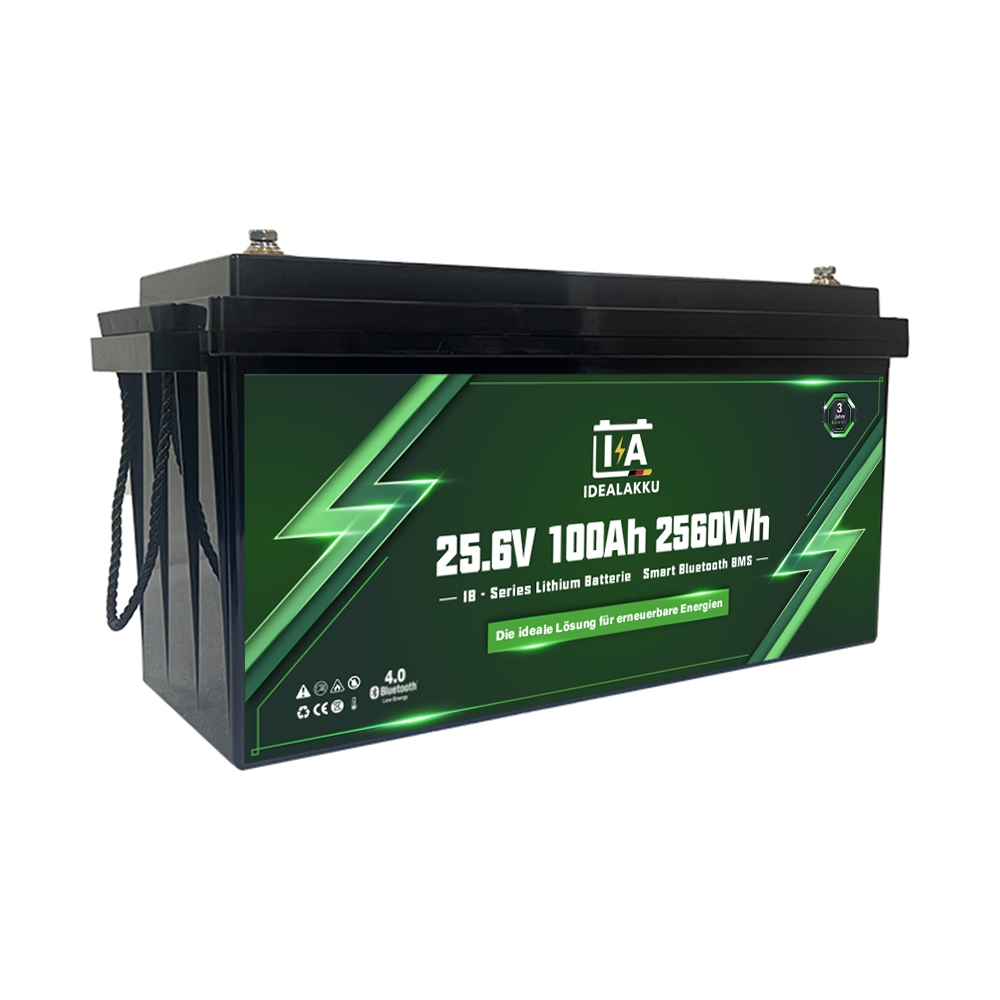Idealakku IB-24-100H LiFePO4 Batterie 25.6 V 100 Ah mit Bluetooth & Smart BMS mit Heizung