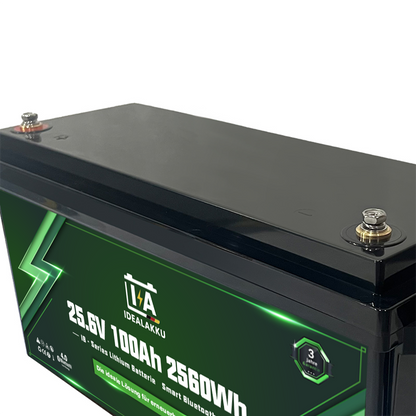 Idealakku IB-24-100 LiFePO4 Batterie 25.6 V 100 Ah mit Bluetooth & Smart BMS