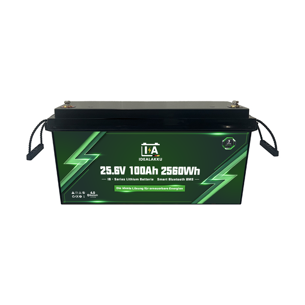 Idealakku IB-24-100 LiFePO4 Batterie 25.6 V 100 Ah mit Bluetooth & Smart BMS