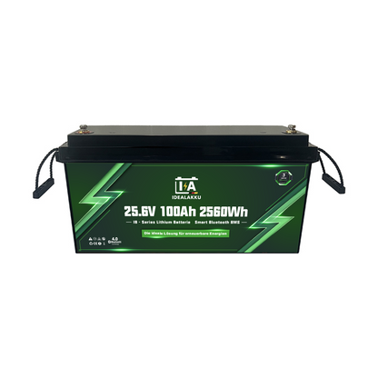 Idealakku IB-24-100 LiFePO4 Batterie 25.6 V 100 Ah mit Bluetooth & Smart BMS