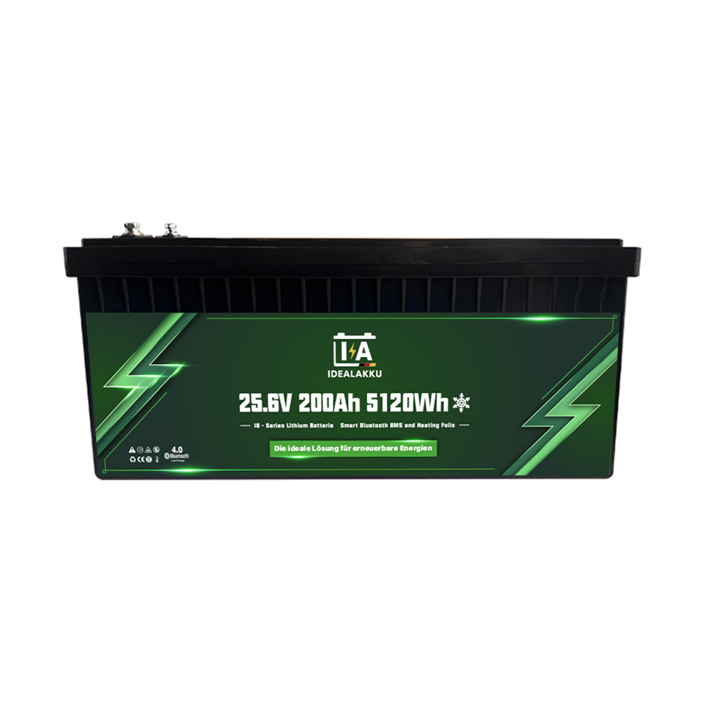 Idealakku IB-24-200 LiFePO4 Batterie 25.6 V 200 Ah mit Bluetooth & Smart BMS