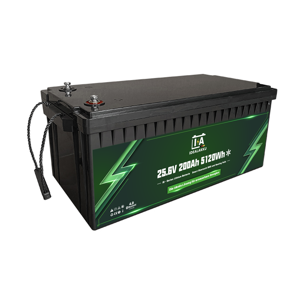 Idealakku IB-24-200H LiFePO4 Batterie 25.6 V 200 Ah mit Bluetooth & Smart BMS mit Heizung