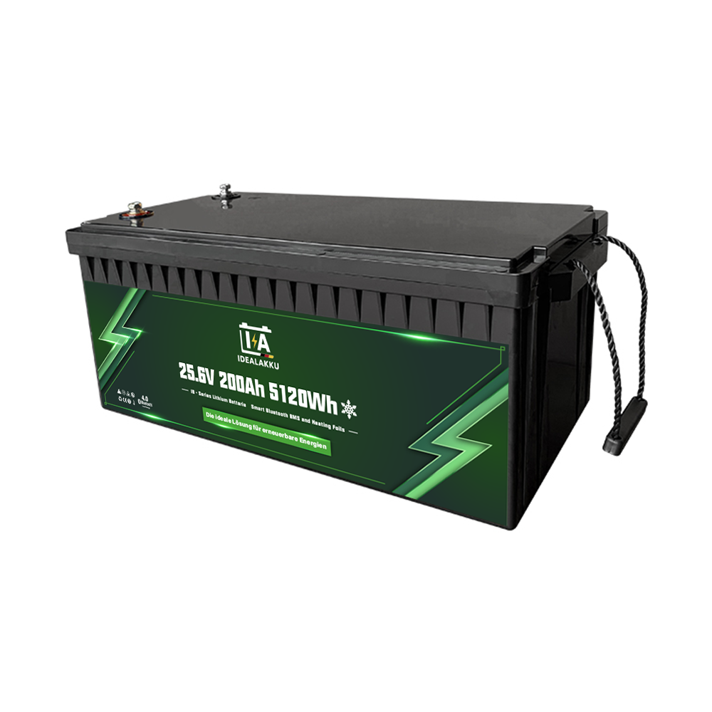 Idealakku IB-24-200 LiFePO4 Batterie 25.6 V 200 Ah mit Bluetooth & Smart BMS