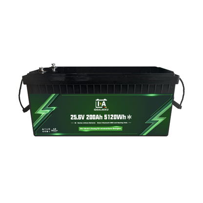 Idealakku IB-24-200 LiFePO4 Batterie 25.6 V 200 Ah mit Bluetooth & Smart BMS
