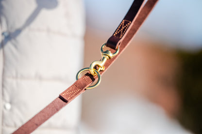 foryou® Echt Leder Hundeleine mit Halsung - Ihre Führleine in Premium Qualität - Made in Germany