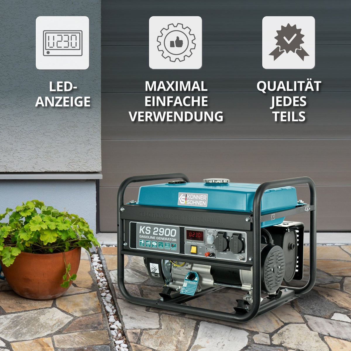 Benzin-Generator "Könner & Söhnen" KS 2900 – Ansicht 6