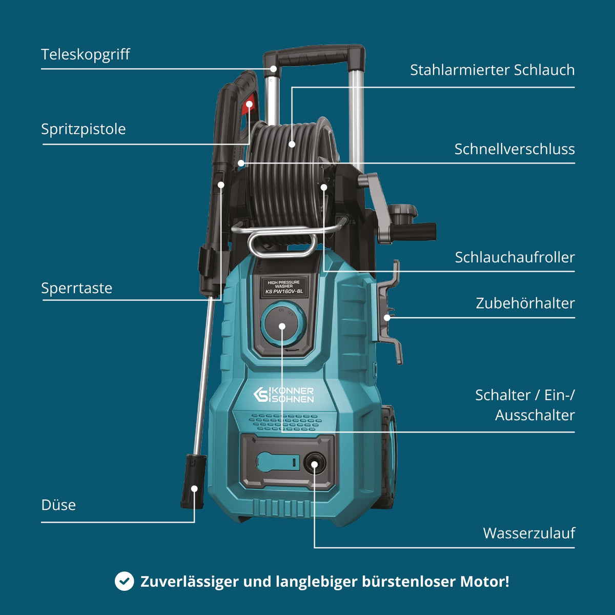 Hochdruckreiniger KS PW160V-BL – Ansicht 8