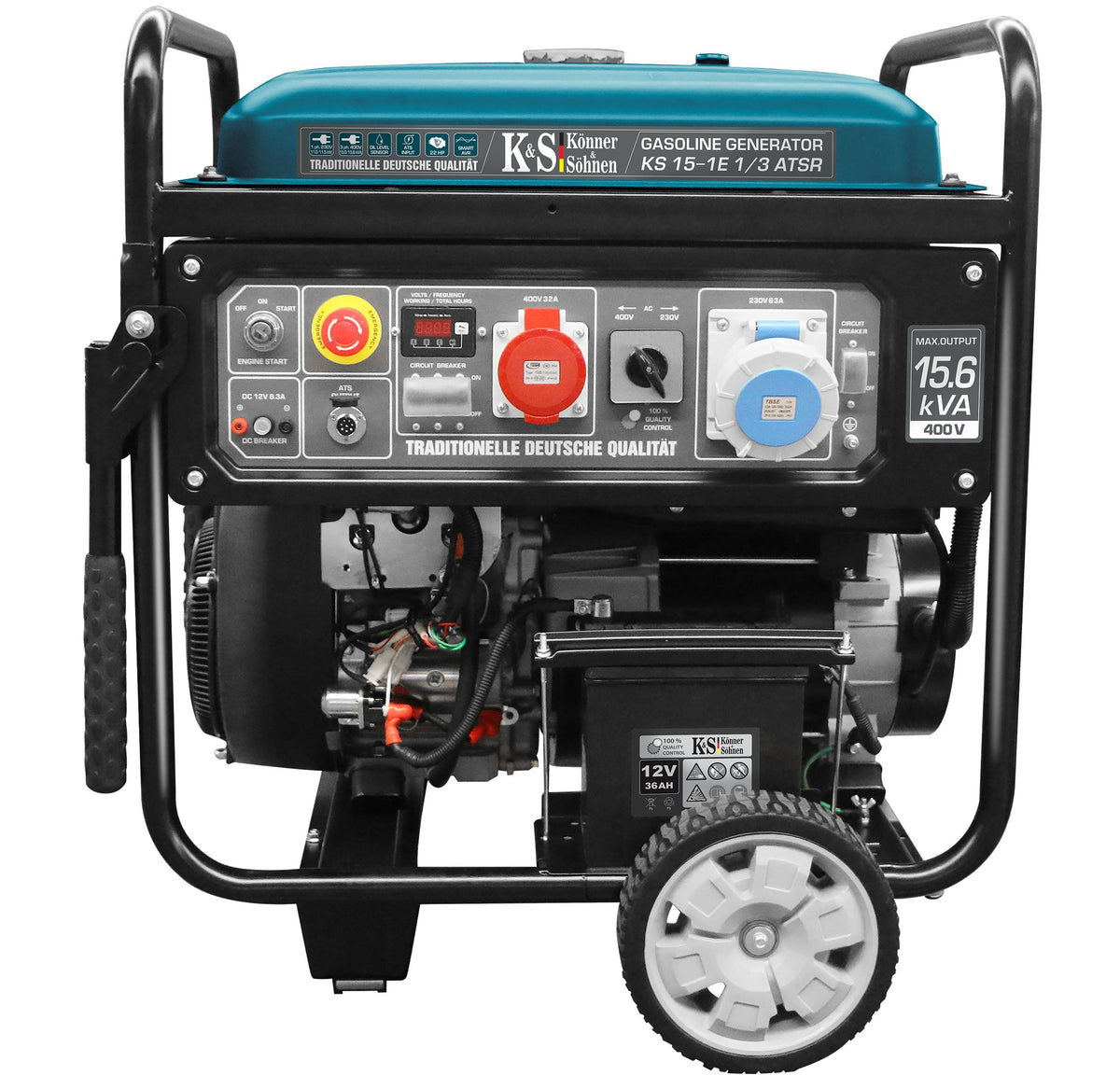 Benzin-Generator "Könner & Söhnen" KS 15-1E 1/3 ATSR – KS 15-1E 1/3 ATSR