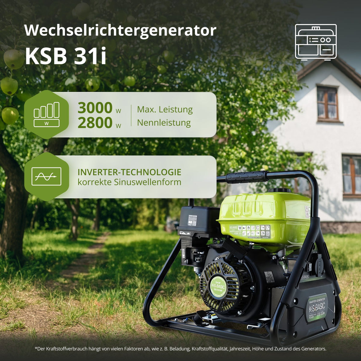 Inverter Generator KSB 31i – Ansicht 2