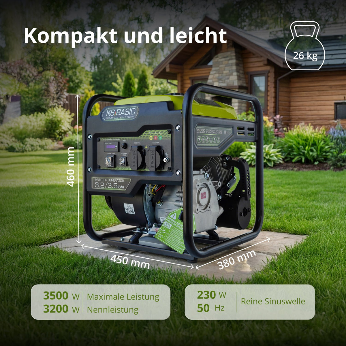Inverter-Generator KSB 35i – Ansicht 2