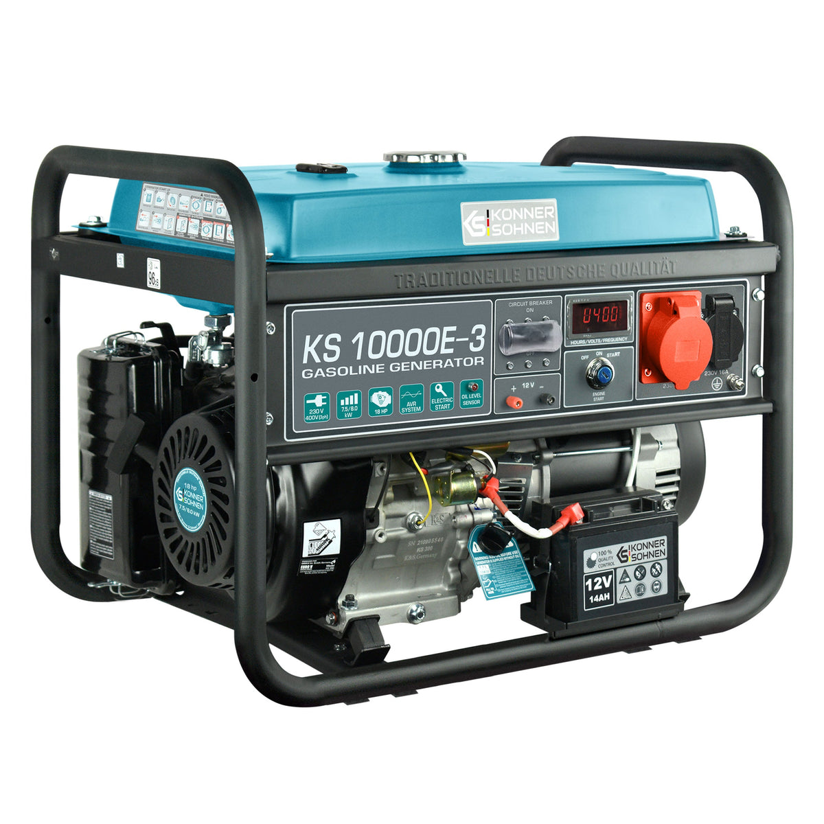 Benzin-Generator "Könner & Söhnen" KS 10000E-3 – Ansicht 10