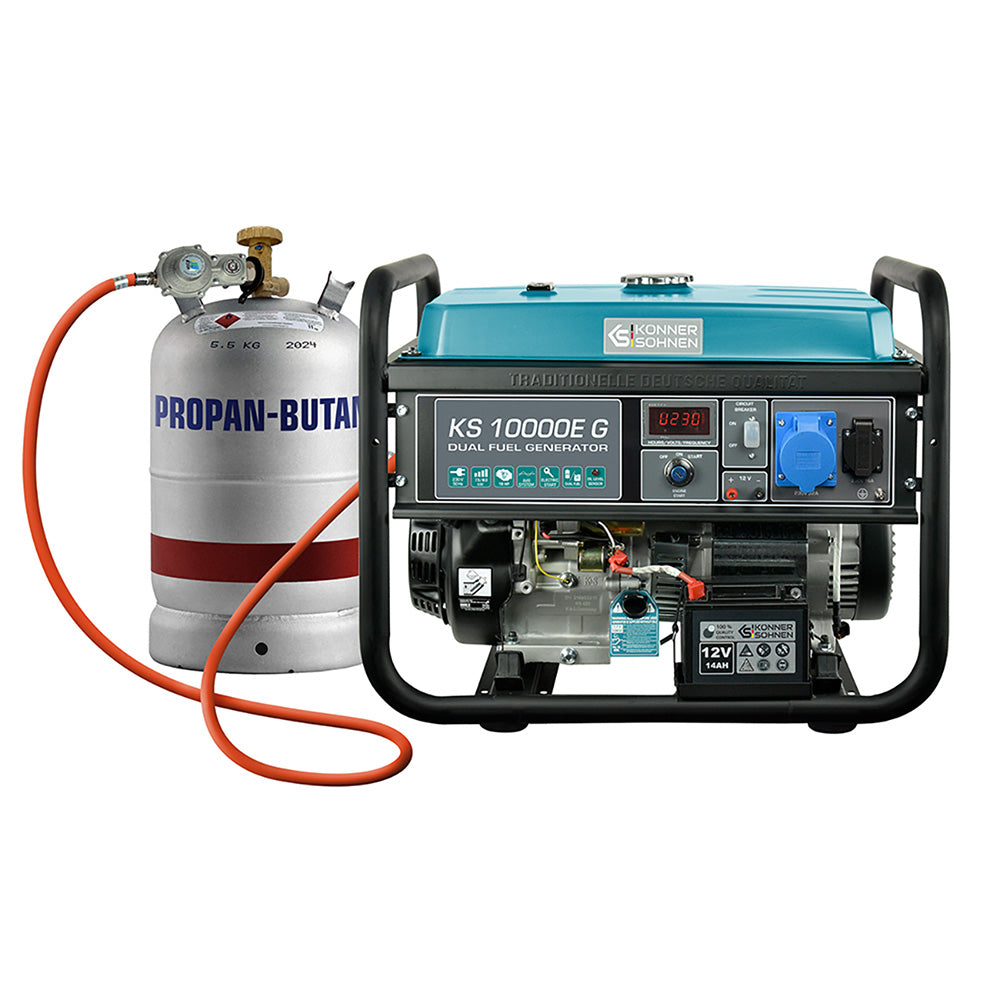 LPG/Benzin-Generator "Könner & Söhnen" KS 10000E G – KS 10000E G