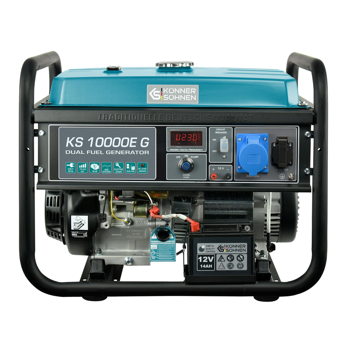 LPG/Benzin-Generator "Könner & Söhnen" KS 10000E G – Ansicht 12