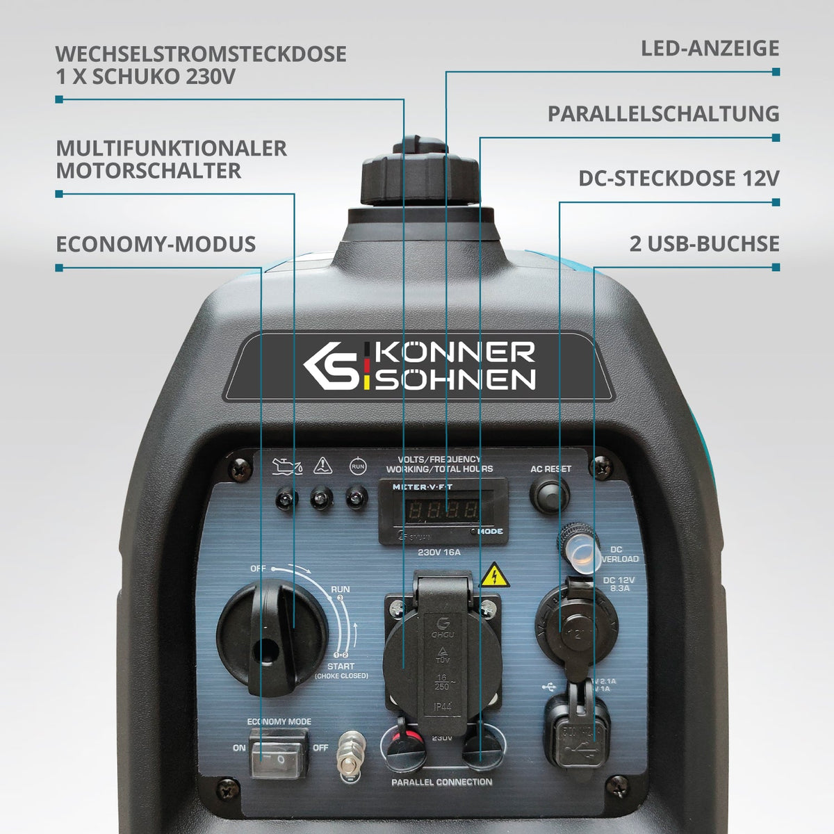 Inverter-Generator KS 2100i S – Ansicht 3