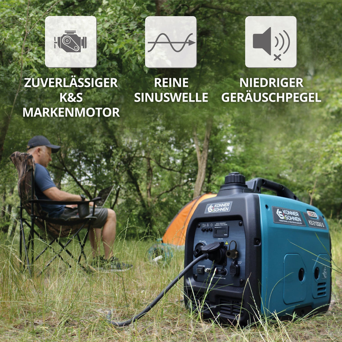LPG/Benzin-Inverter-Generator KS 2100iG S – Ansicht 5