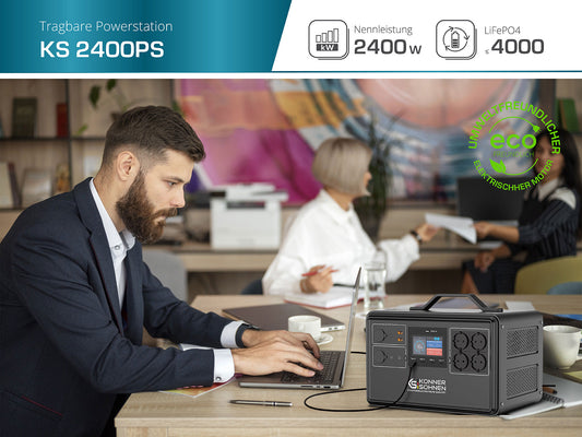 Tragbare Powerstation KS 2400PS – Ansicht 2