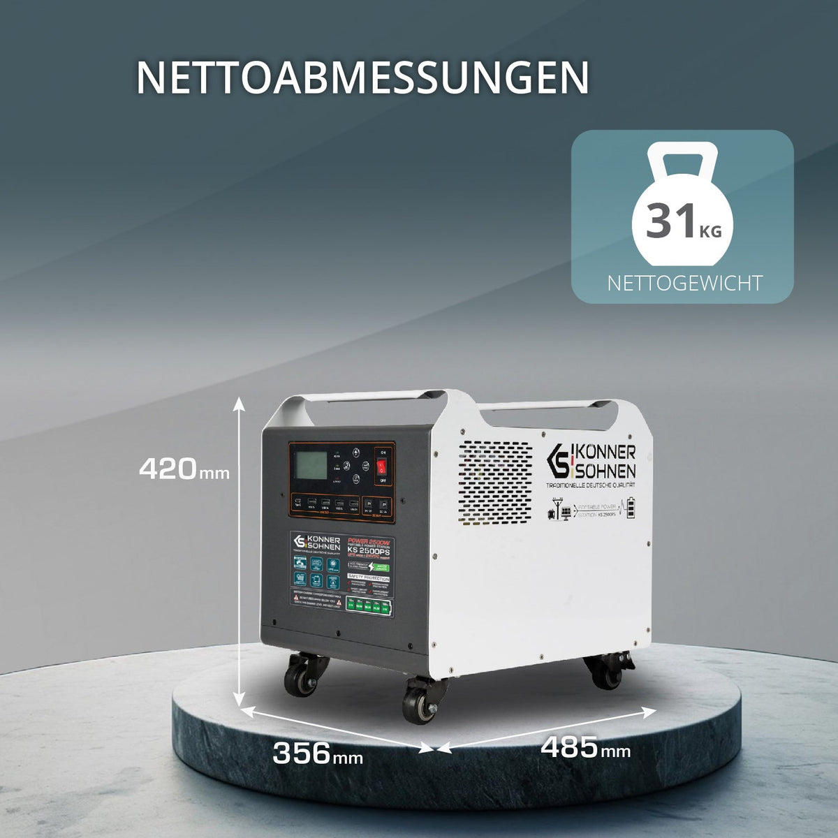 Tragbare Powerstation KS 2500PS – Ansicht 11